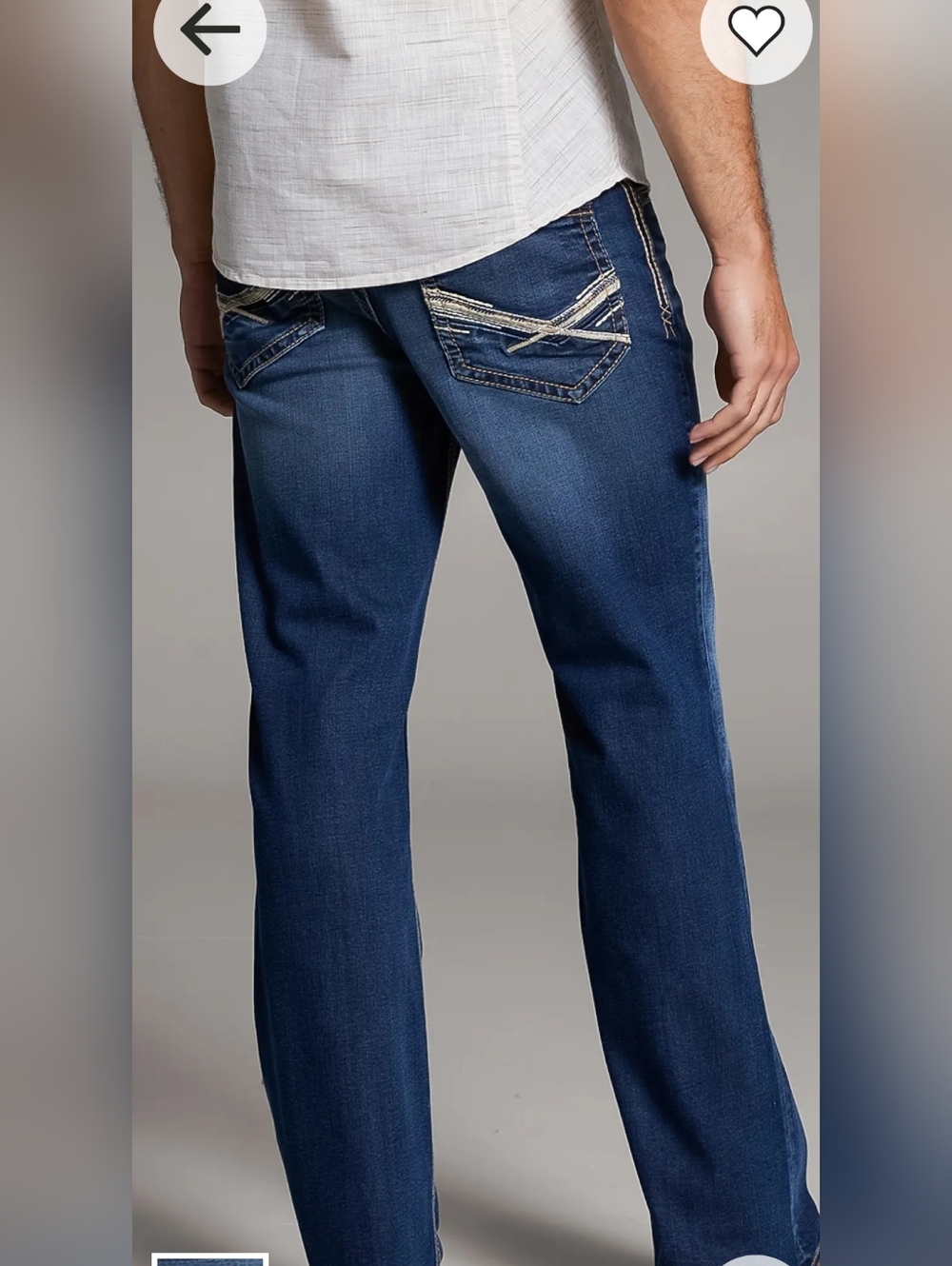 BKE Mens Boot Stretch Jeans - Picture 6 of 8